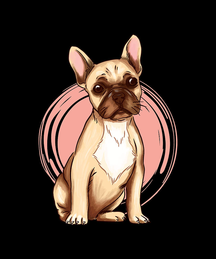 French Bulldog cute cartoon bulldog puppy Digital Art by Norman W - Pixels