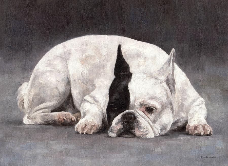 French Bulldog Painting Painting by Rachel Stribbling