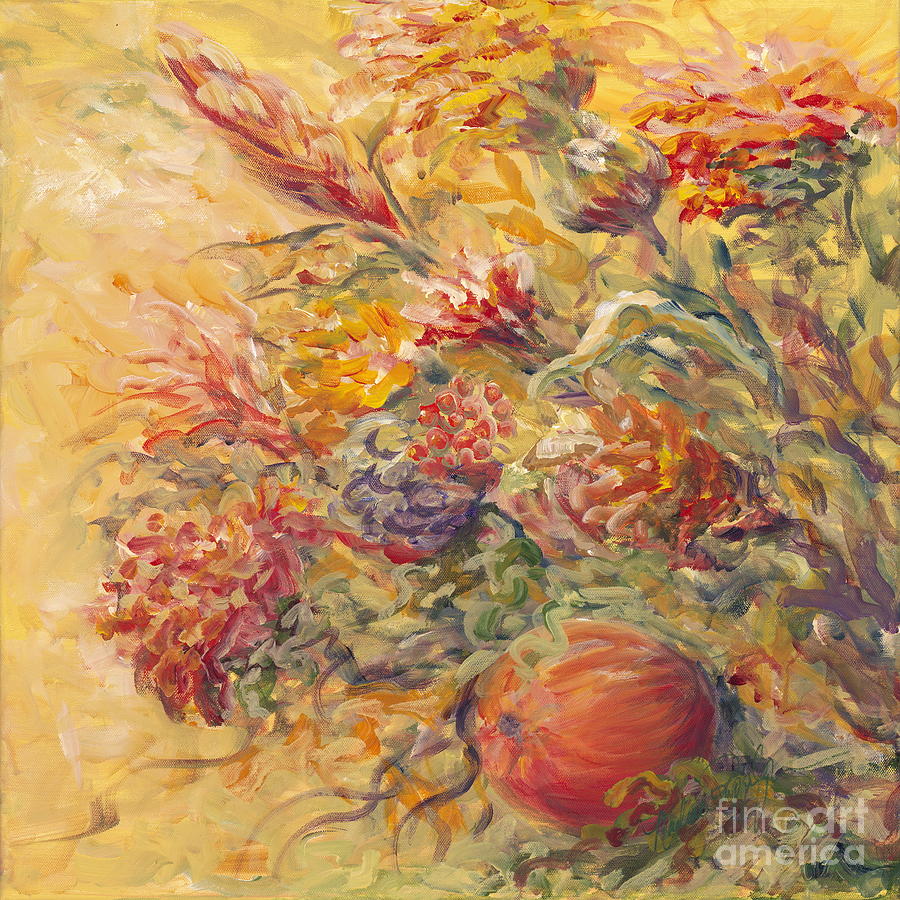 French Country Flowers II Painting by Nadine Rippelmeyer