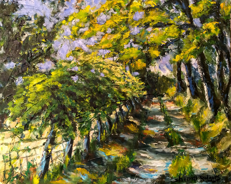 French Country Lane Painting by Sherrell Rodgers