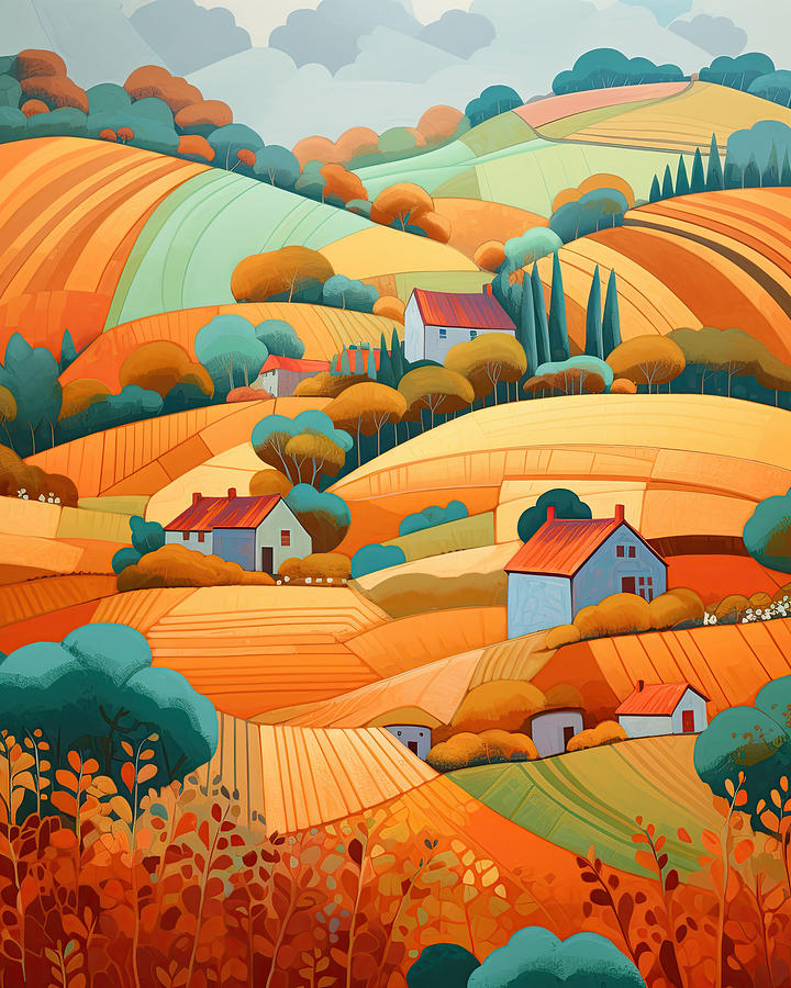 French Countryside Digital Art By Steven Greenbaum Fine Art America 