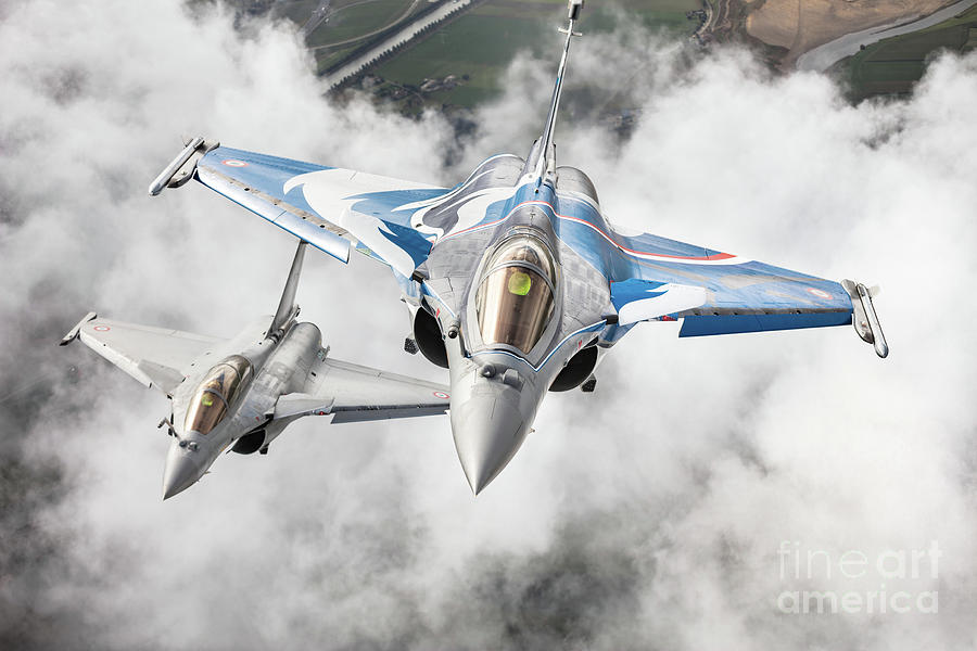 French Dassault Rafale formation Photograph by Rastislav Margus