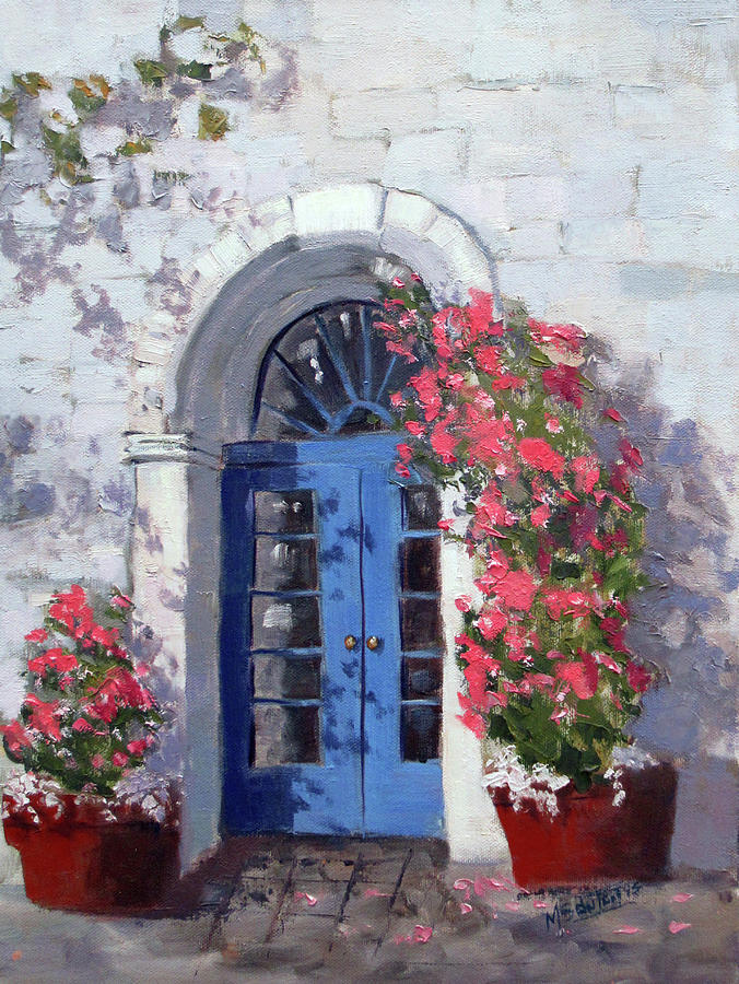 French Doors Painting by Marietjie Du Toit