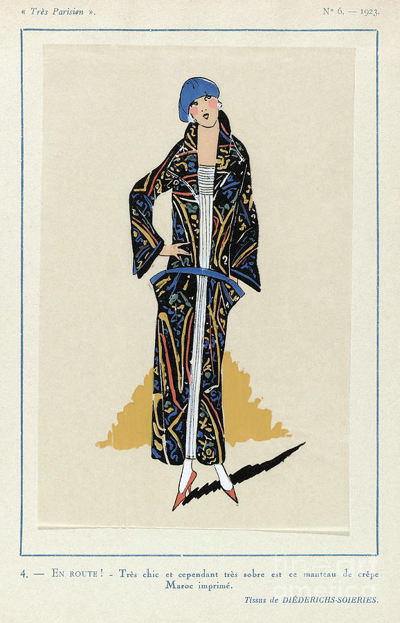 French Fashion, 1923 Drawing by Granger - Fine Art America