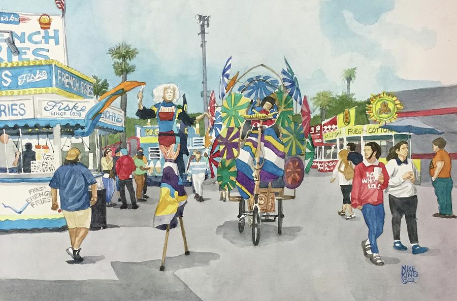 French Fries Florida State Fair 2022 Painting by Mike King