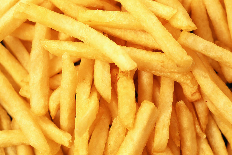 French Fries, full frame Photograph by David De Lossy