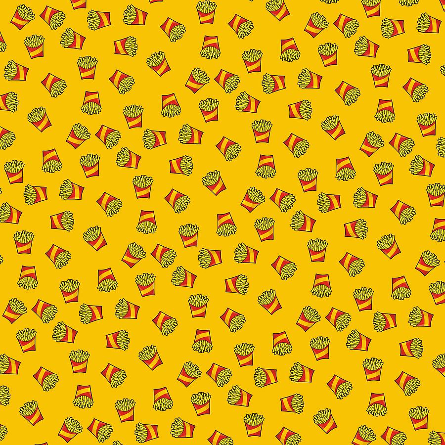 French Fries Pattern Digital Art by Sifis Diamantidis - Pixels