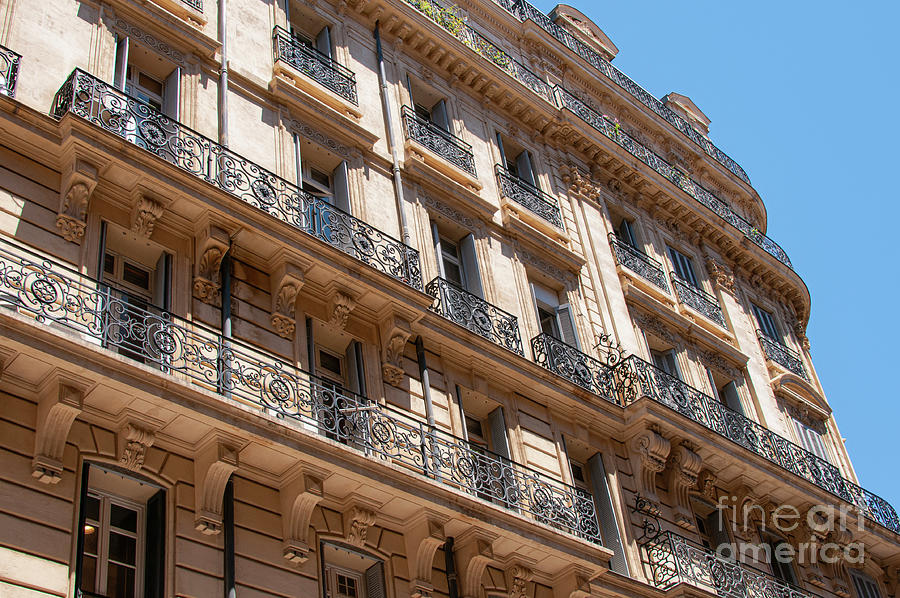 French Haussmann Architecture in Marseille Photograph by Bob Phillips