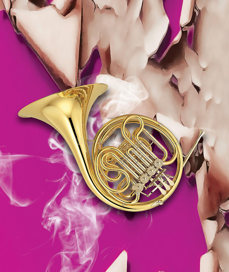 French Horn Dream Mixed Media by Marvin Blaine