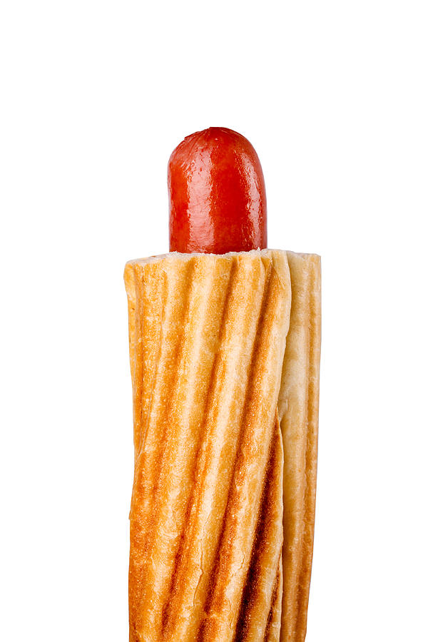 French Hot Dog isolated on white Photograph by Yevgen Romanenko