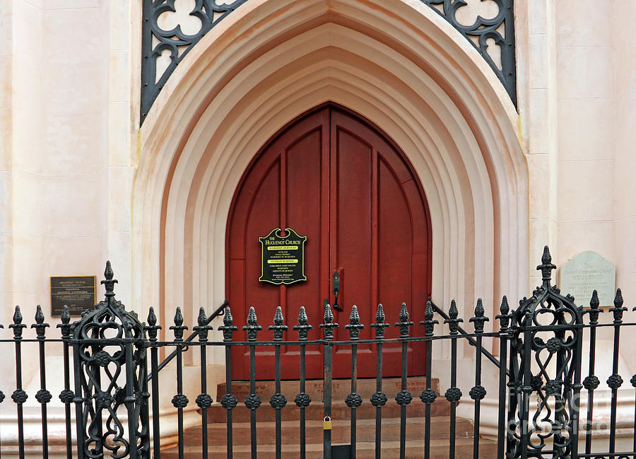 French Huguenot Church Doors Charleston SC  9250 Photograph by Jack Schultz