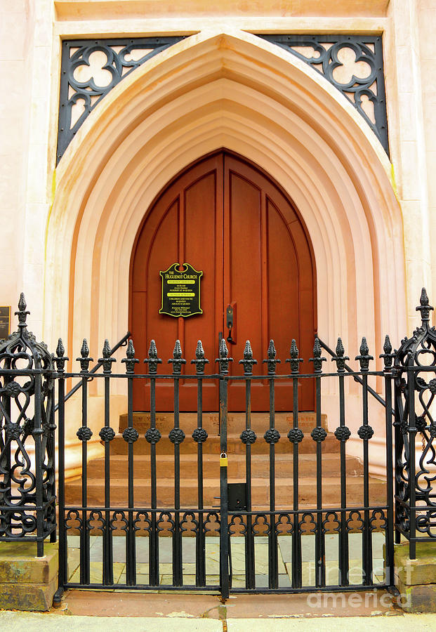 French Huguenot Church Doors Charleston SC  9251 Photograph by Jack Schultz