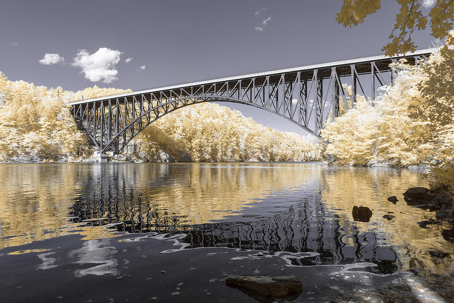 French King Bridge infrared Photograph by Brian Hale