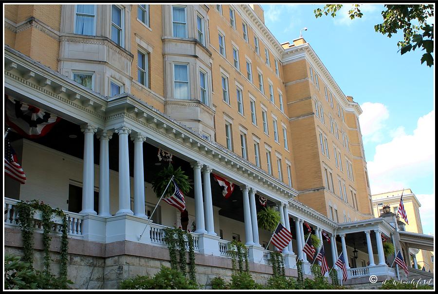 Flag Photograph - French Lick Resort by Donna Wrachford