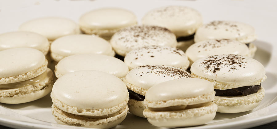 French pastry made home : Macaroon Photograph by Jean-Marc PAYET