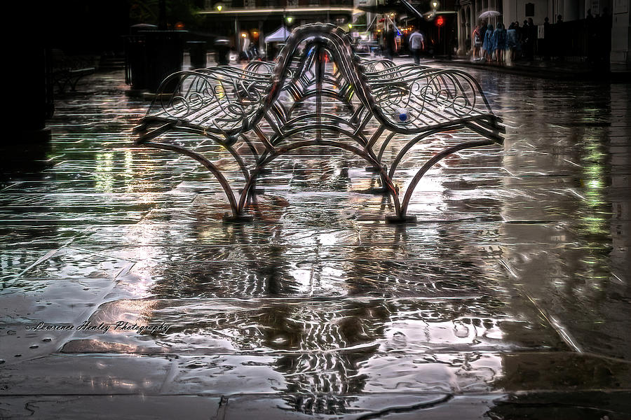 French Quarter Rain Digital Art