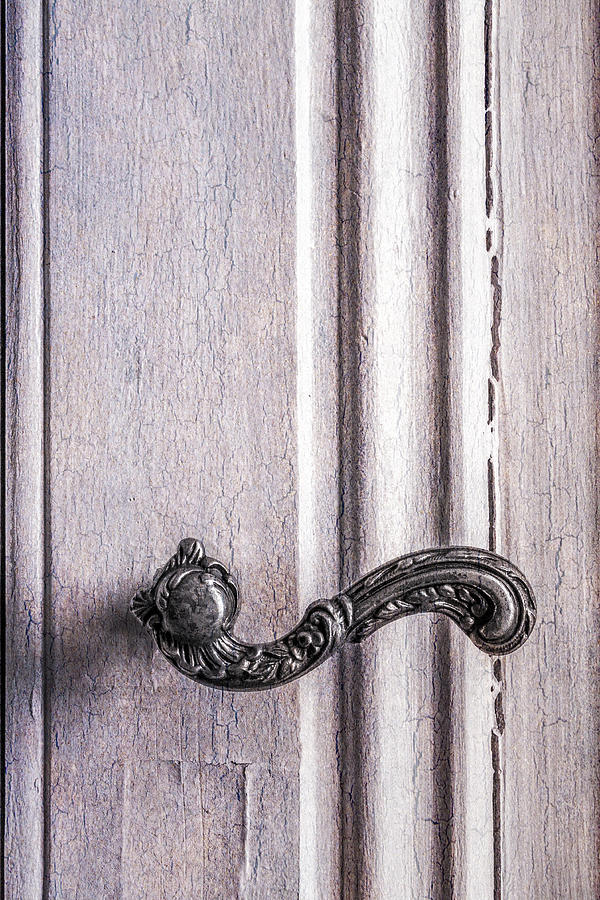French Shabby Chic Door Handle Photograph by HB Lee - Fine Art America