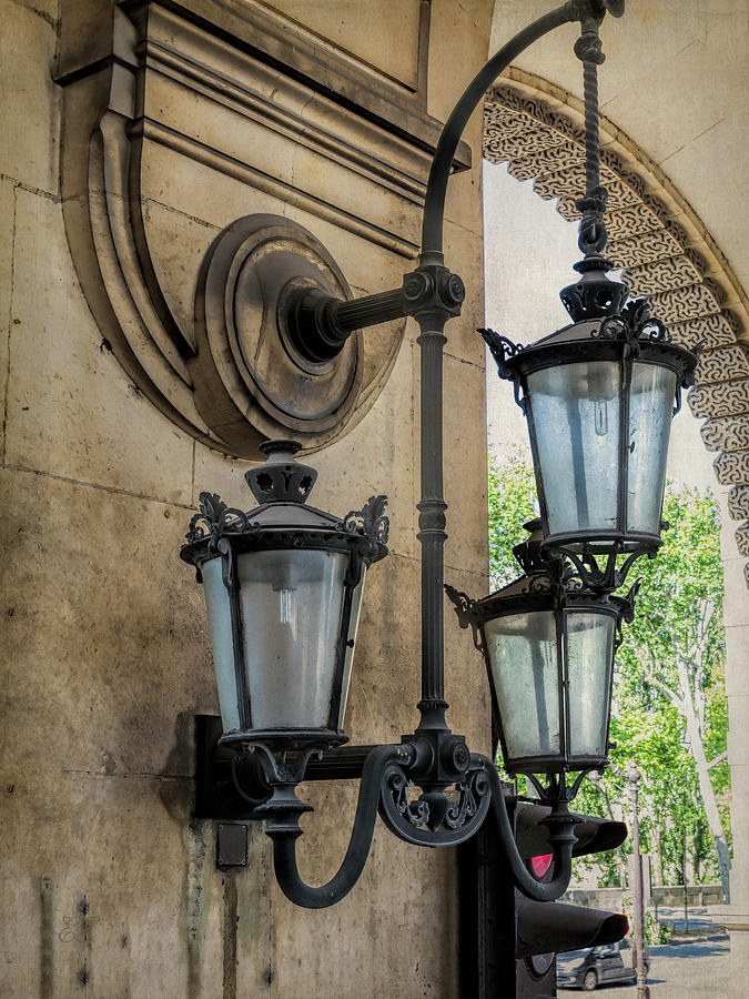 French Wall Lamps Photograph by Elaine Teague