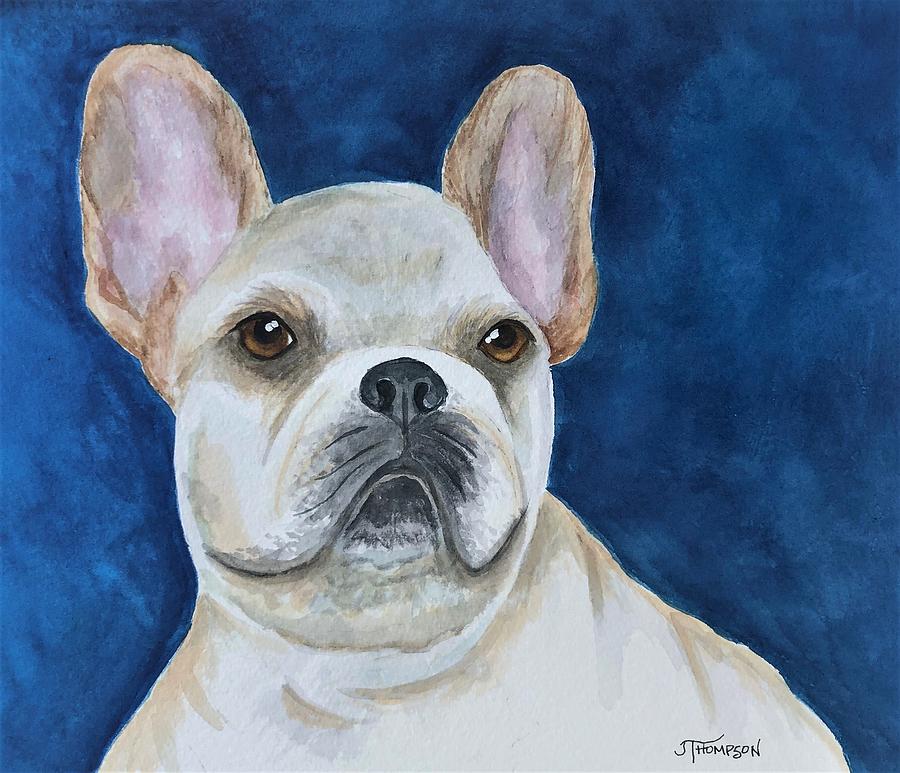 Frenchie Painting by Judy Thompson