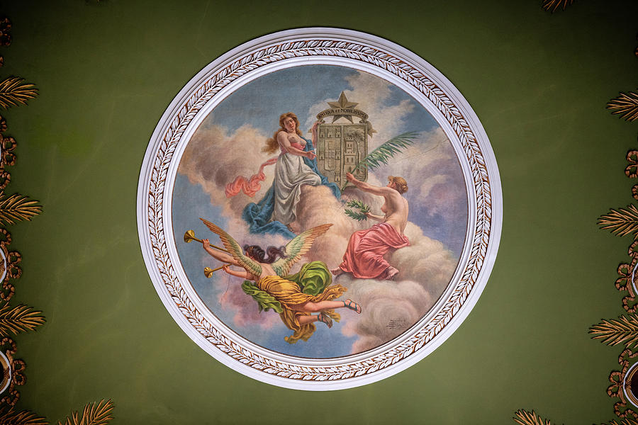 Fresco At Town Hall Of Viseu, Portugal Photograph