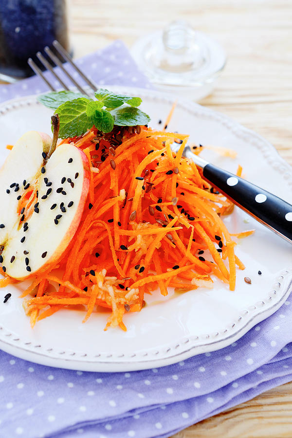 Fresh Carrot Salad Photograph by Olha_Afanasieva