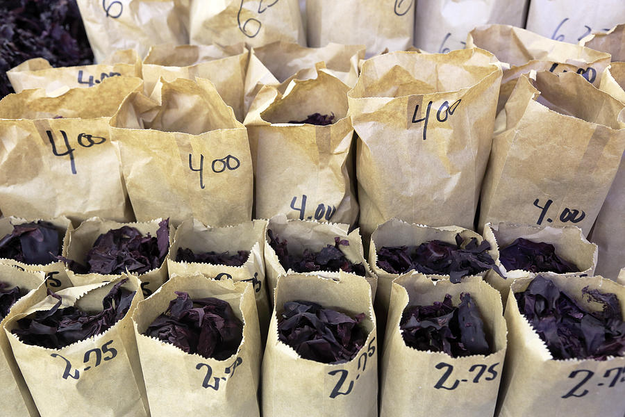 Fresh Dulse for sale Photograph by Bruce Yuanyue Bi Fresh Dulse for sale Photograph by Bruce Yuanyue Bi