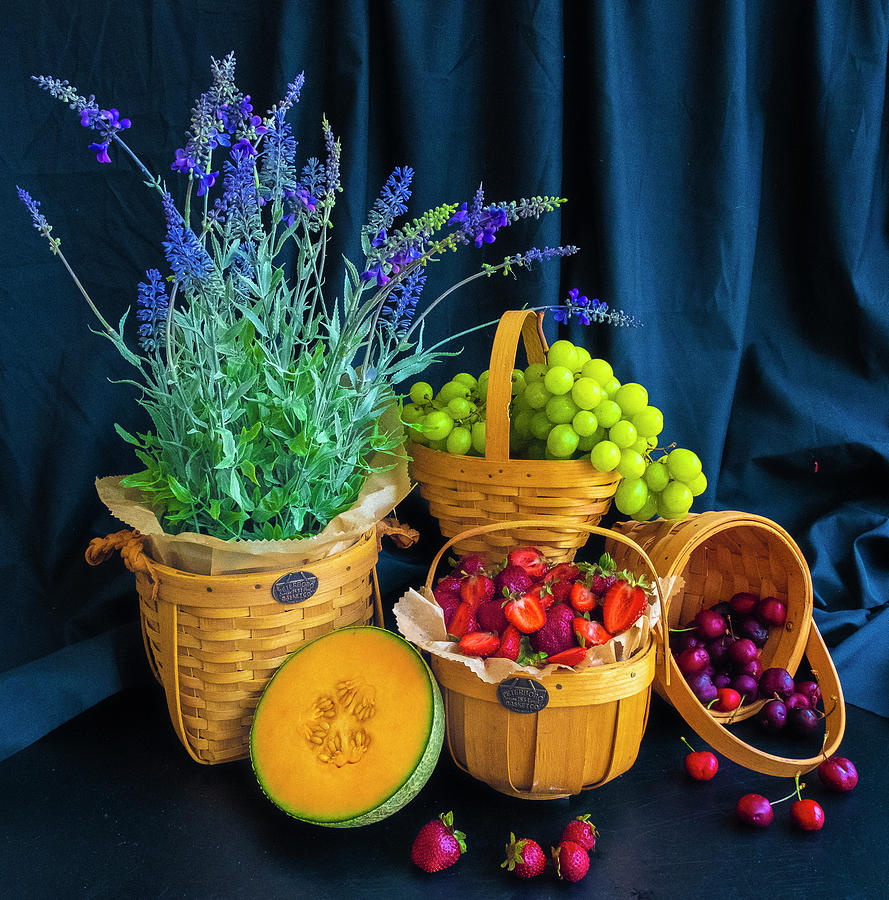 Fresh Fruit Baskets Photograph by Sarah Phillips