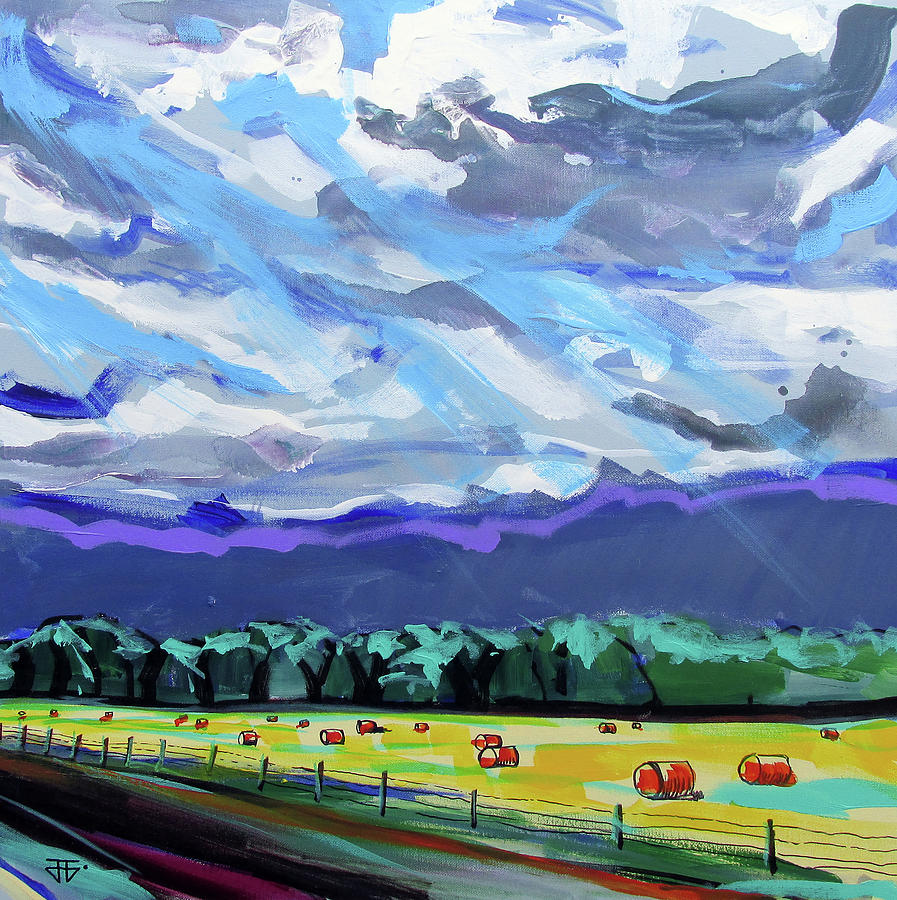 Fresh Hay Painting by John Gholson Fresh Hay Painting by John Gholson