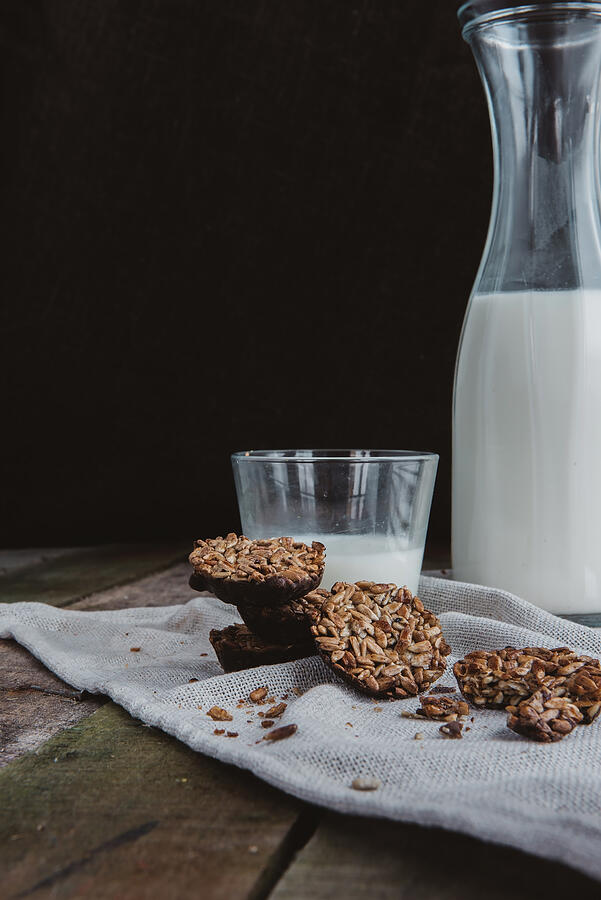 Fresh Healthy Milk And Cookies Photograph by Makik88