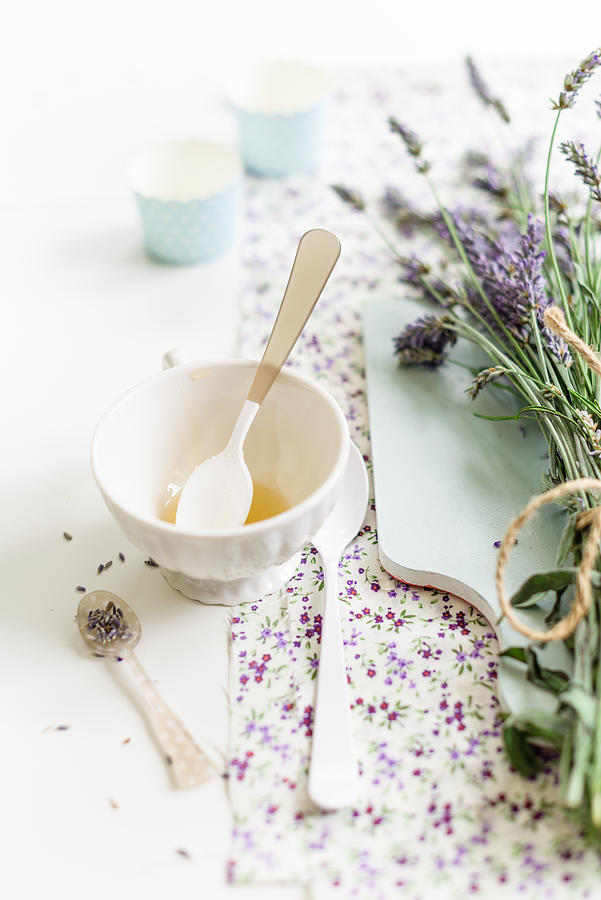 Fresh Lavender and Honey Photograph by Elizabeth Gaubeka