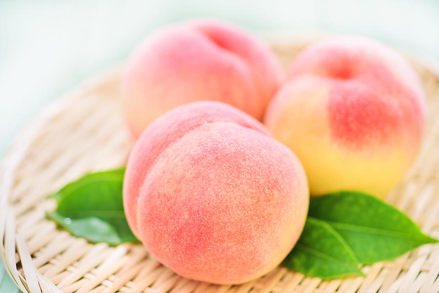 Fresh Organic Peaches Close Up Photograph by Tanya_F