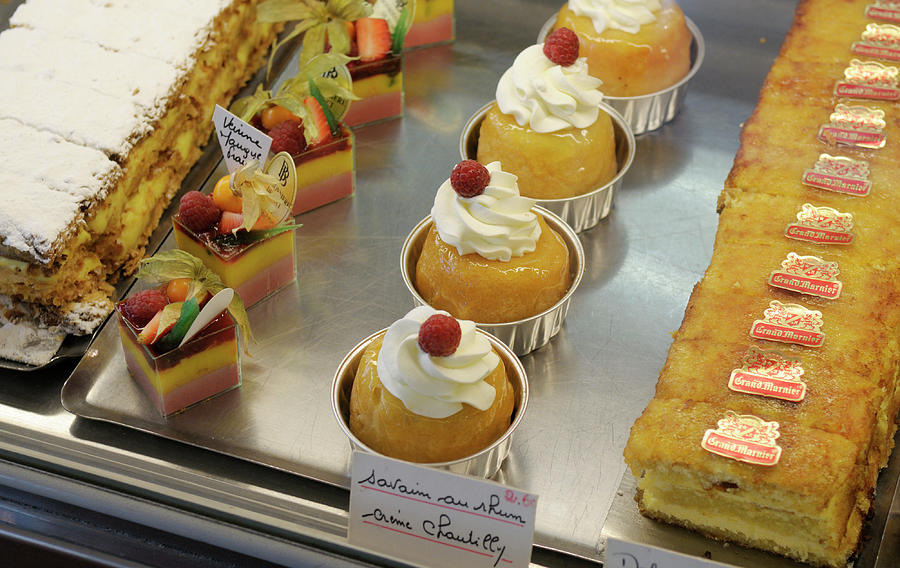 Fresh pastries in a local bakery, Paris,Ile-de-France, France Photograph by Kevin Oke
