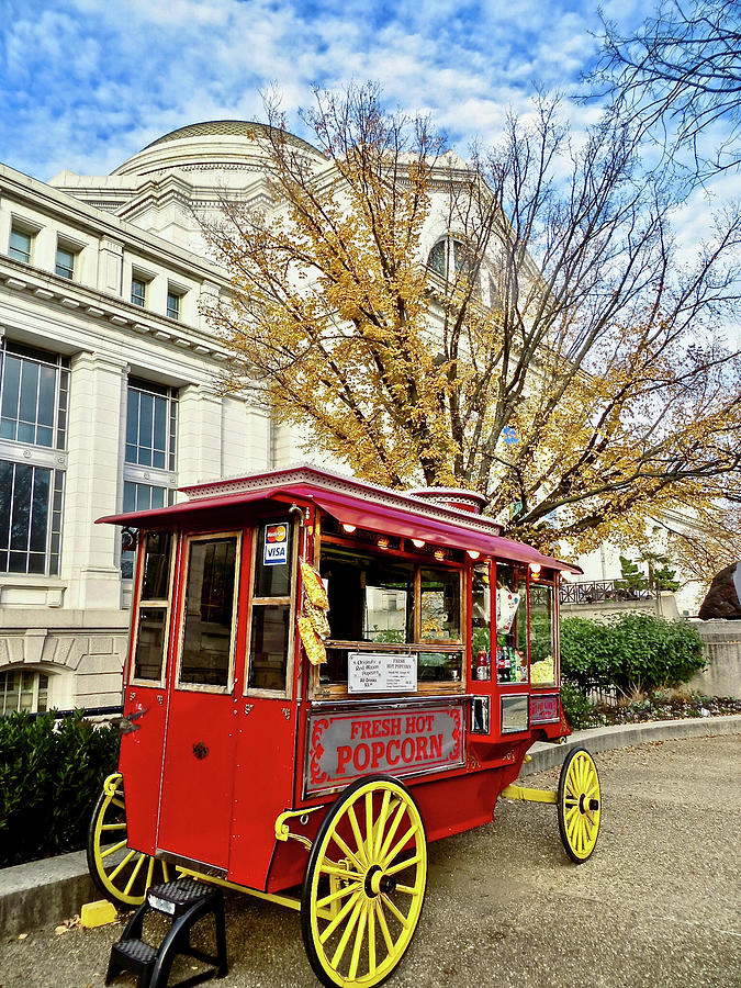 Fresh Popcorn Cart in DC Photograph by Rachel Morrison