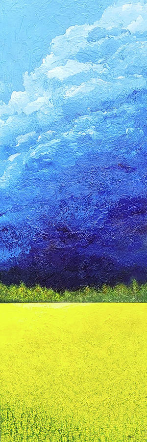 Fresh Prairie Rain Painting by Cindy Johnston