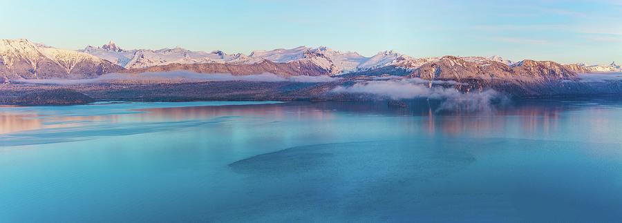 Mountain Photograph - Fresh Snow Alaska Coastal Range Panorama by Mike Reid