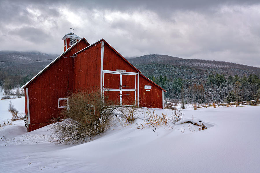 Winter Photograph - Fresh Snow at Grandview Farm by Rick Berk