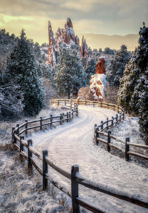 Fresh Snow At The Garden Of The Gods Photograph