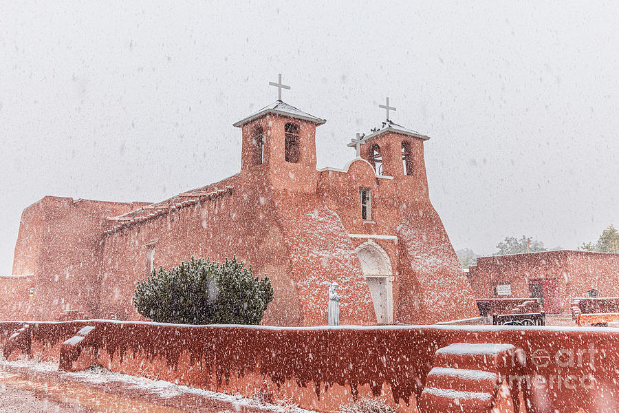 Winter Photograph - Fresh Snow on the St Francis de Asis  by Elijah Rael
