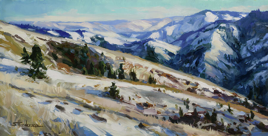 Fresh Snow Painting by Steve Henderson Fresh Snow Painting by Steve Henderson