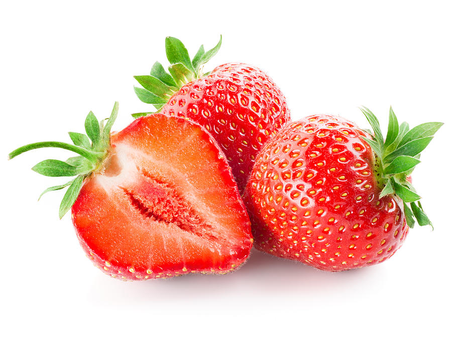Fresh strawberry isolated on white Photograph by Tim UR