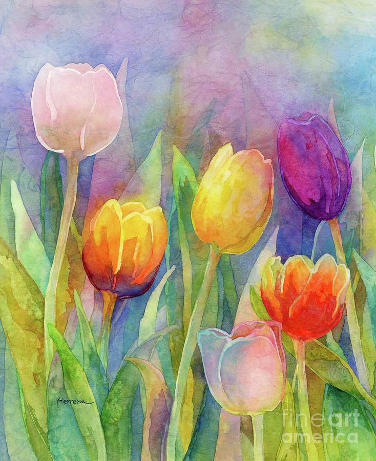 Fresh Tulips - Buds Painting
