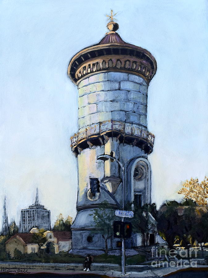Fresnos Tower Painting by Mary Beth Harrison