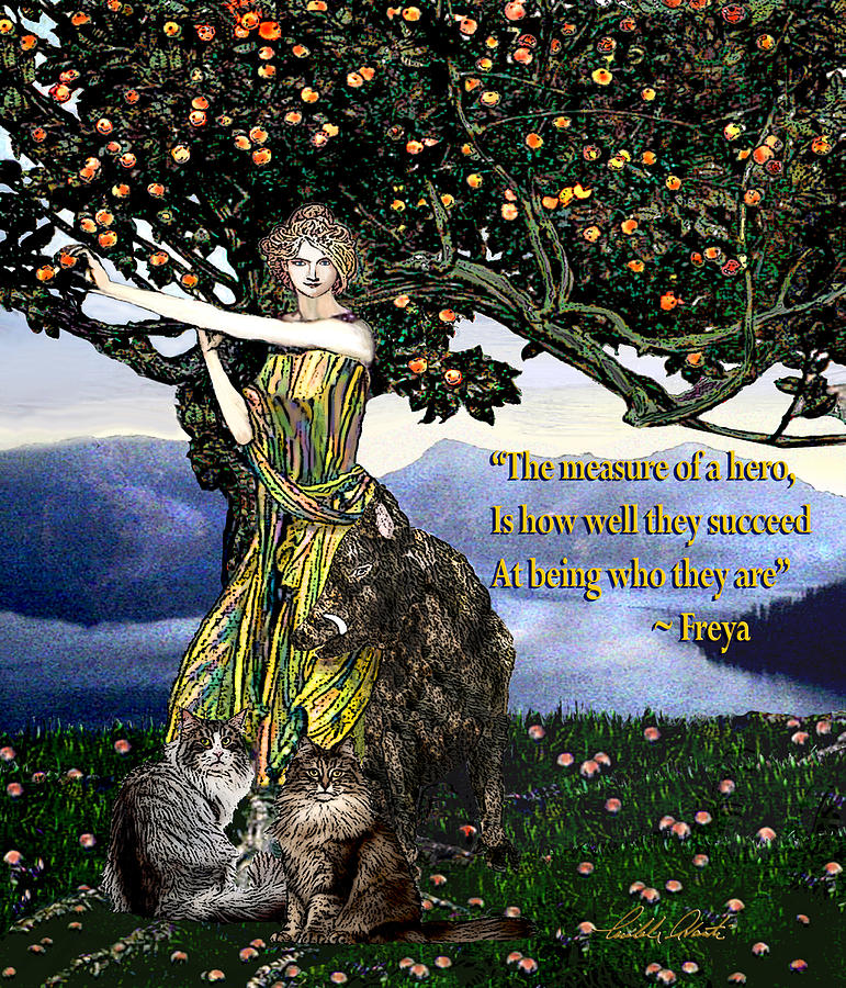 Freya / Frigga Norse Goddess Of Beauty Digital Art