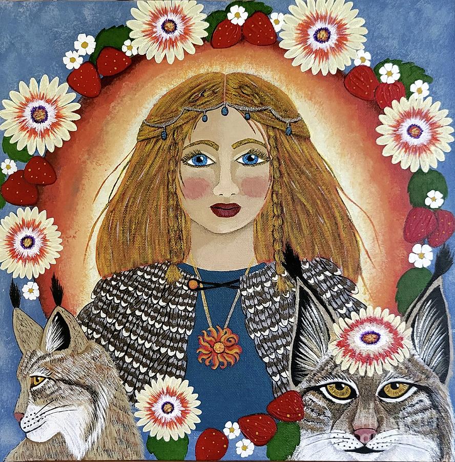 Freyja the Norse Goddess Painting by Jean Fry - Fine Art America