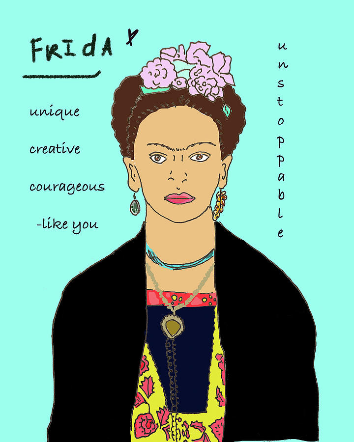 Frida Drawing by Ashley Rice