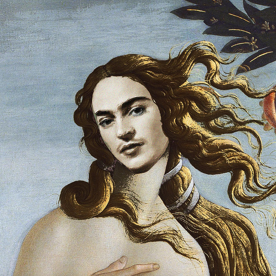 Frida Boticelli Venus Painting by Tony Rubino