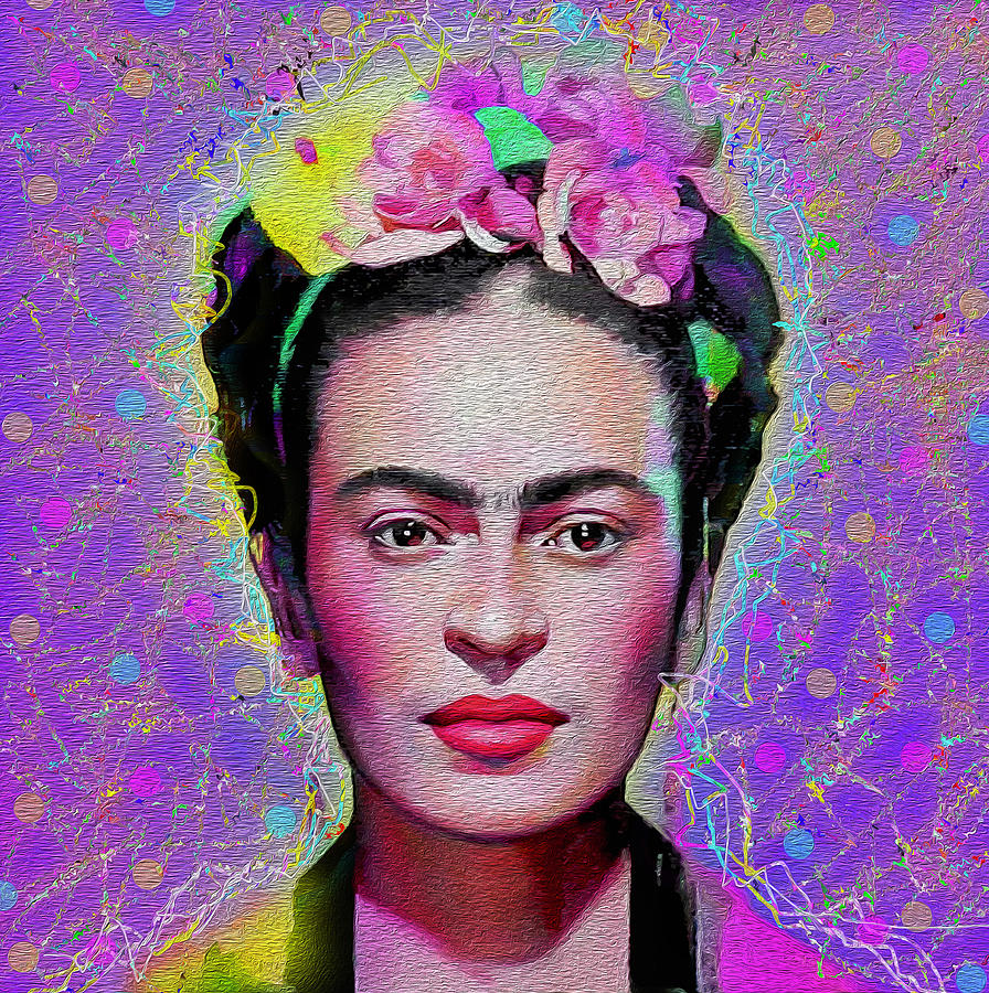 Frida Colors Digital Art By Pop Art World - Pixels