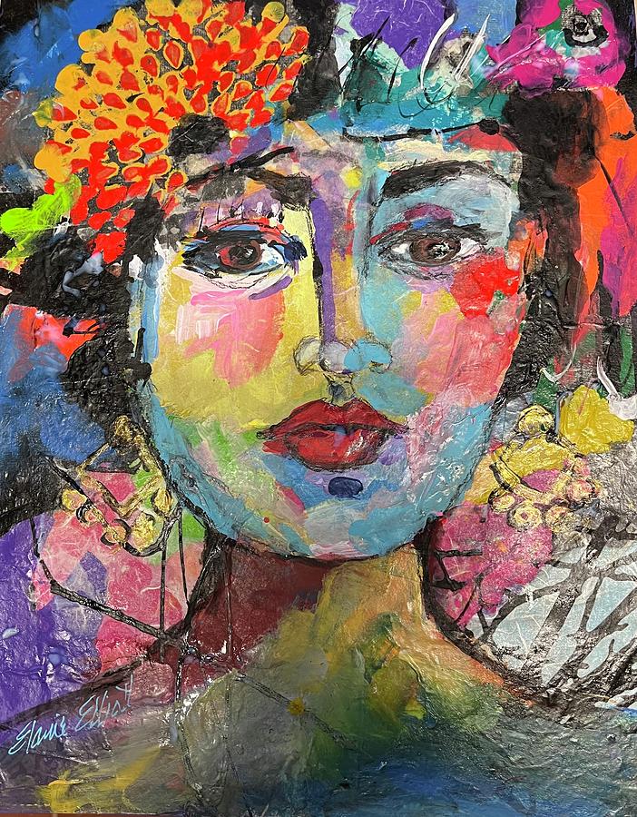 Frida Painting by Elaine Elliott