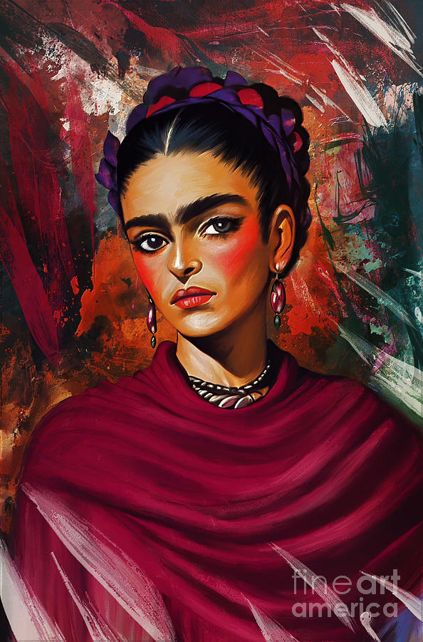 Frida ,fashion style Digital Art by Andrzej Szczerski