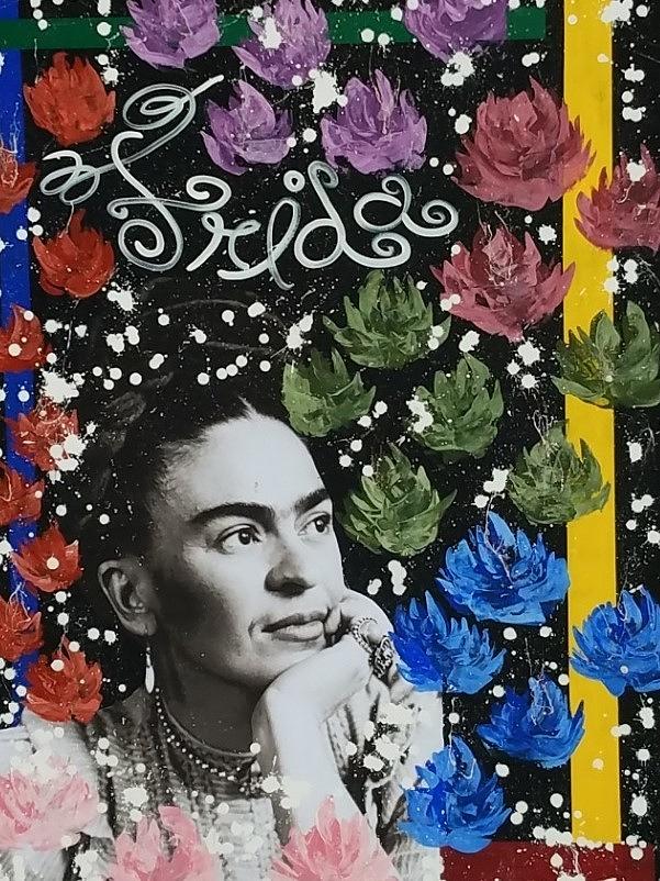 Frida Flowers Mixed Media by Rita Reyes - Pixels
